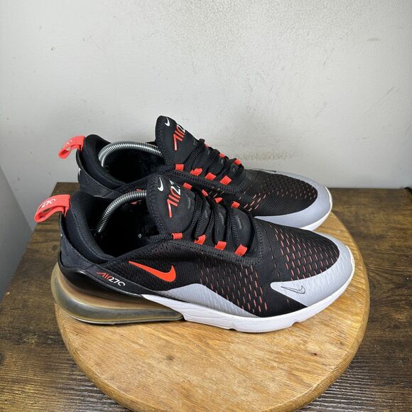 Nike Air Max 270 Shoes Mens Size 12 Black Red White Athletic Running AH8050-015 - Picture 1 of 8